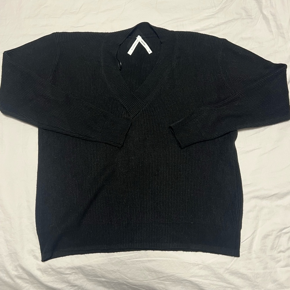 Dreamers by debut Black V-Neck Sweater